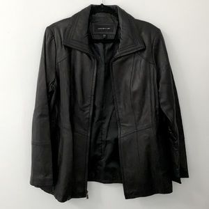 Jones New York Genuine Leather Jacket large